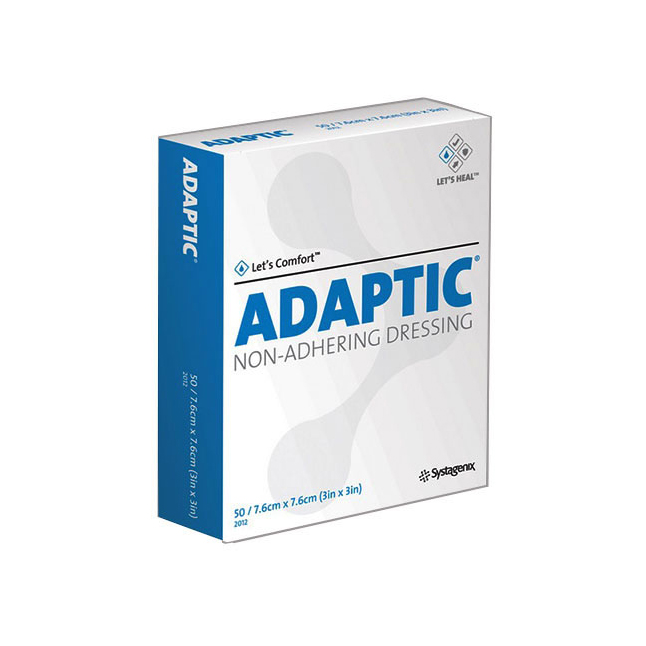 Adaptic Non-Adhering Dressing 3" X 3" Knitted Sterile Petrolatum Emulsion Impregnated