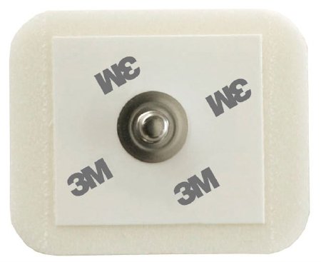 Red Dot Foam Monitoring Electrode W/ Gel Adult 1.57" X 1.3" Radiopaque Fluid-Resistant Hypoall