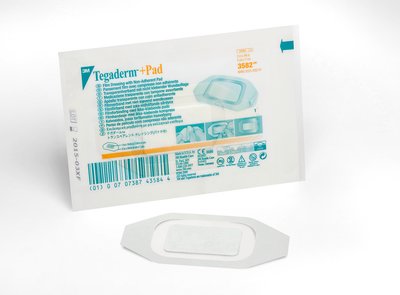 Dressing Transparent Non Adherent Absorbent Pad 5 X 7cm Tegagerm+Pad