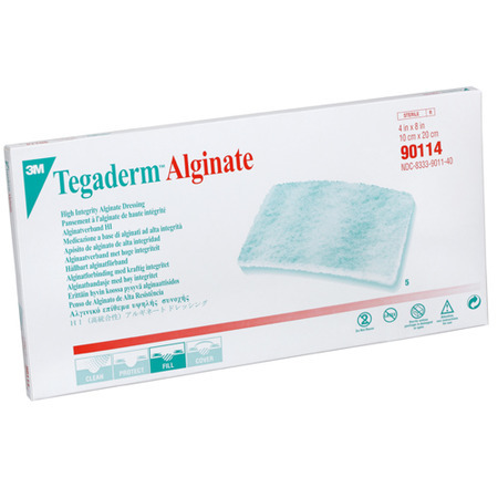 Dressing Calcium Alginate Fiber 4 X 8in Tegaderm