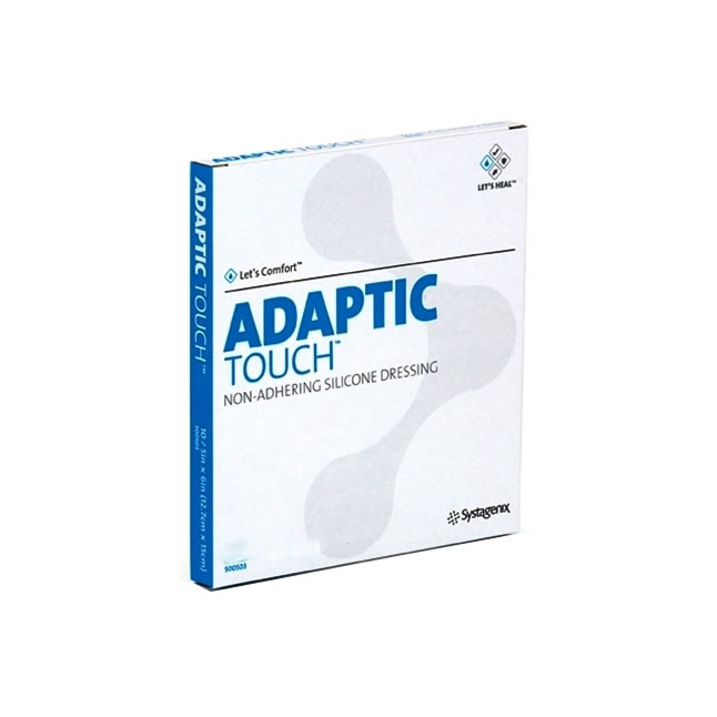 Adaptic Touch Non-Adhering Silicone Dressing 11cm X 7.6cm Cellulose Acetate Coated Silicone