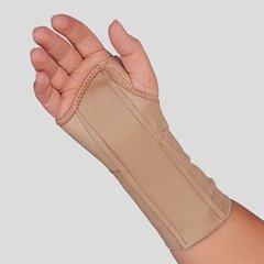 Champion Medium Elastic Wrist Splint Right Hand Xl (8 3/4 - 10 1/2") Padded Closure Beige
