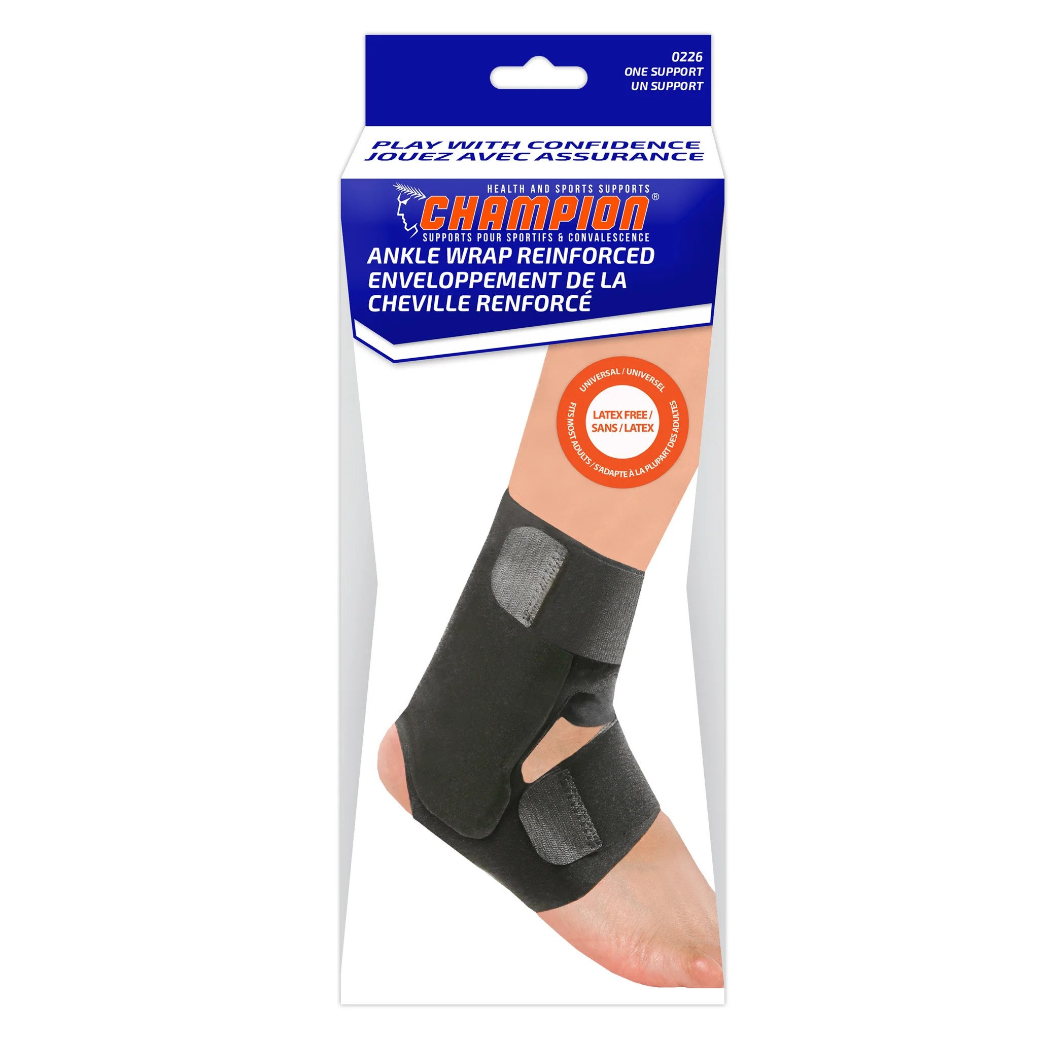 Champion Ankle Wrap Reinforced One Size 7" - 10 1/2"