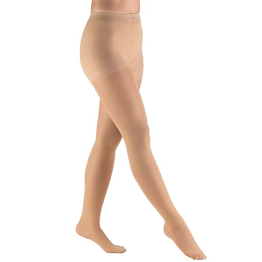 Truform Ladies Trusheer 20-30mmhg Pantyhose L (32-54") Beige Latex-Free