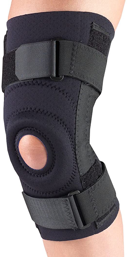 Champion Neoprene Medium Knee Stabilizer W/ Spiral Stays Xl (16 - 17 1/2") Left Or Right Black