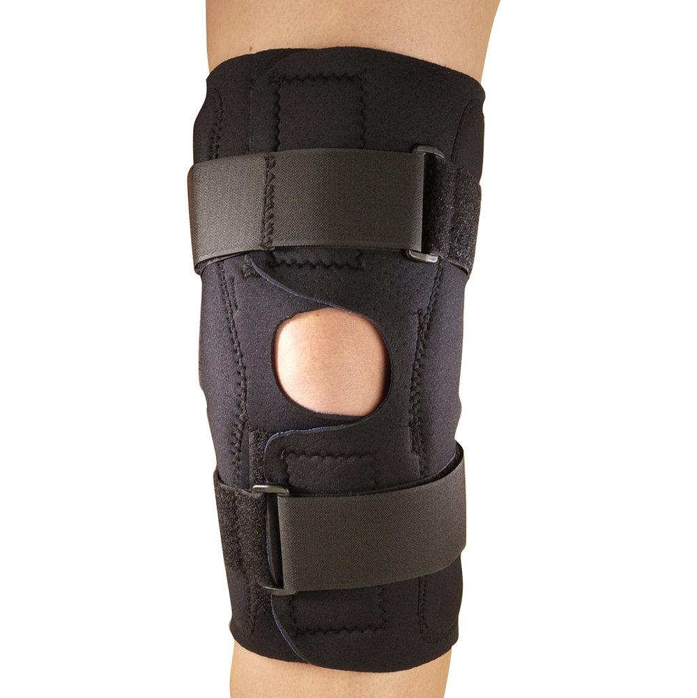 Otc Max Neoprene Knee Stabilizer W/Hinged Bars Xlarge (20-22)" Blue Latex-Free