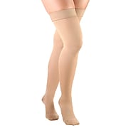 Truform Opaque 20-30mmhg Ladies Knee-High Closed-Toe L (12 1/2-18") Compression Stocking Beige