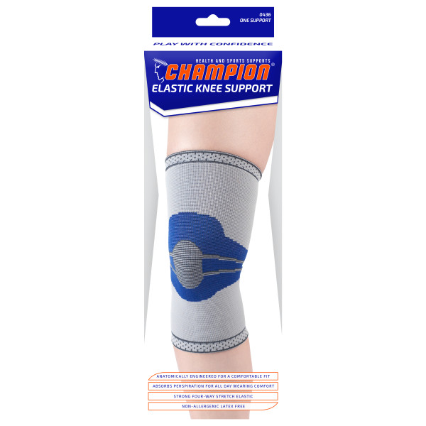 Elastic Knee Support Light-Grey Small