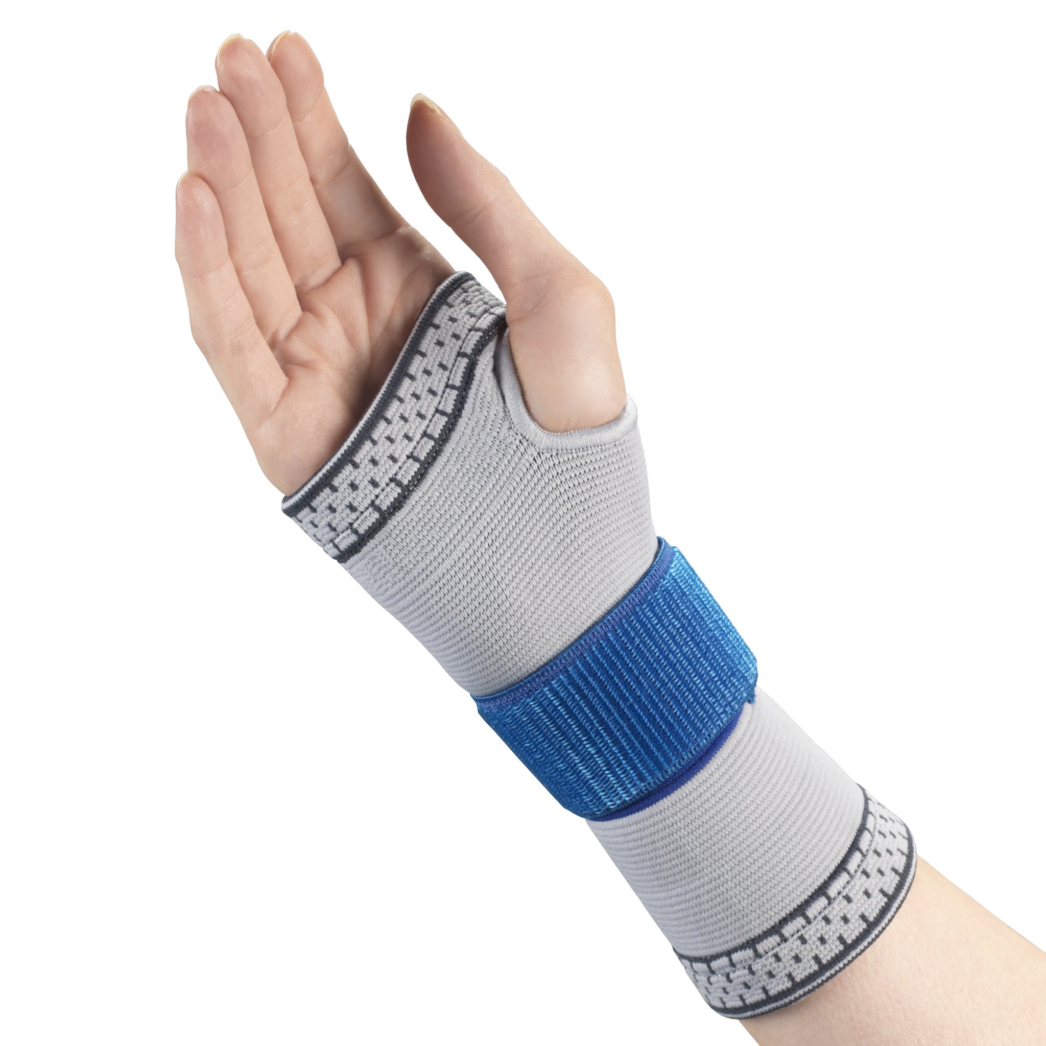 Champion Elastic Wrist Support, Light Grey, Large (7.5-8.25")