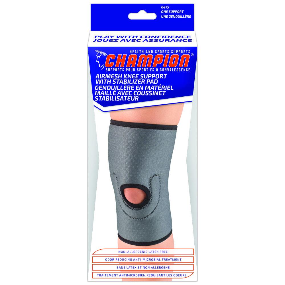 Airmesh Knee Support With Stabilizer Pad,Medium