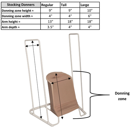Truform Stocking Donner Regular Handle 13" Foot Width 4"