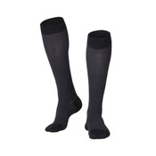 Truform Men'S Touch 20-30mmhg Checkered Black Herringbone Compression Socks Large