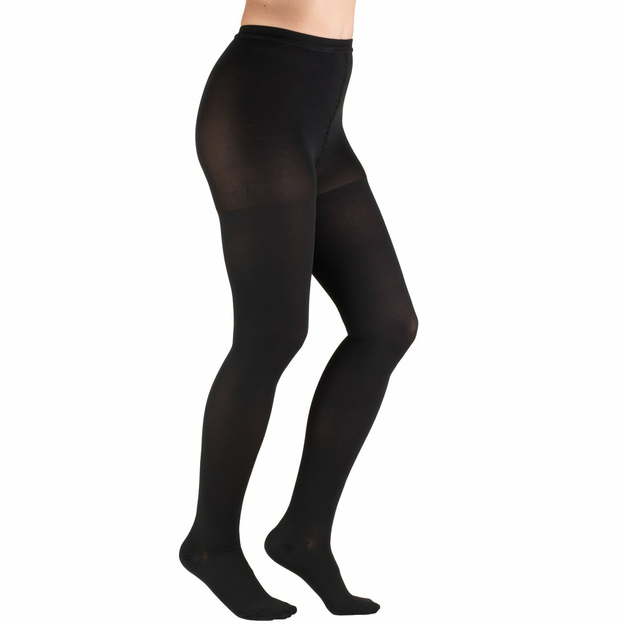 Truform Standard Figure 20-30mmhg Pantyhose Medium 4' 11" - 5' 8" (105 - 150lbs) Black Ltx-Free