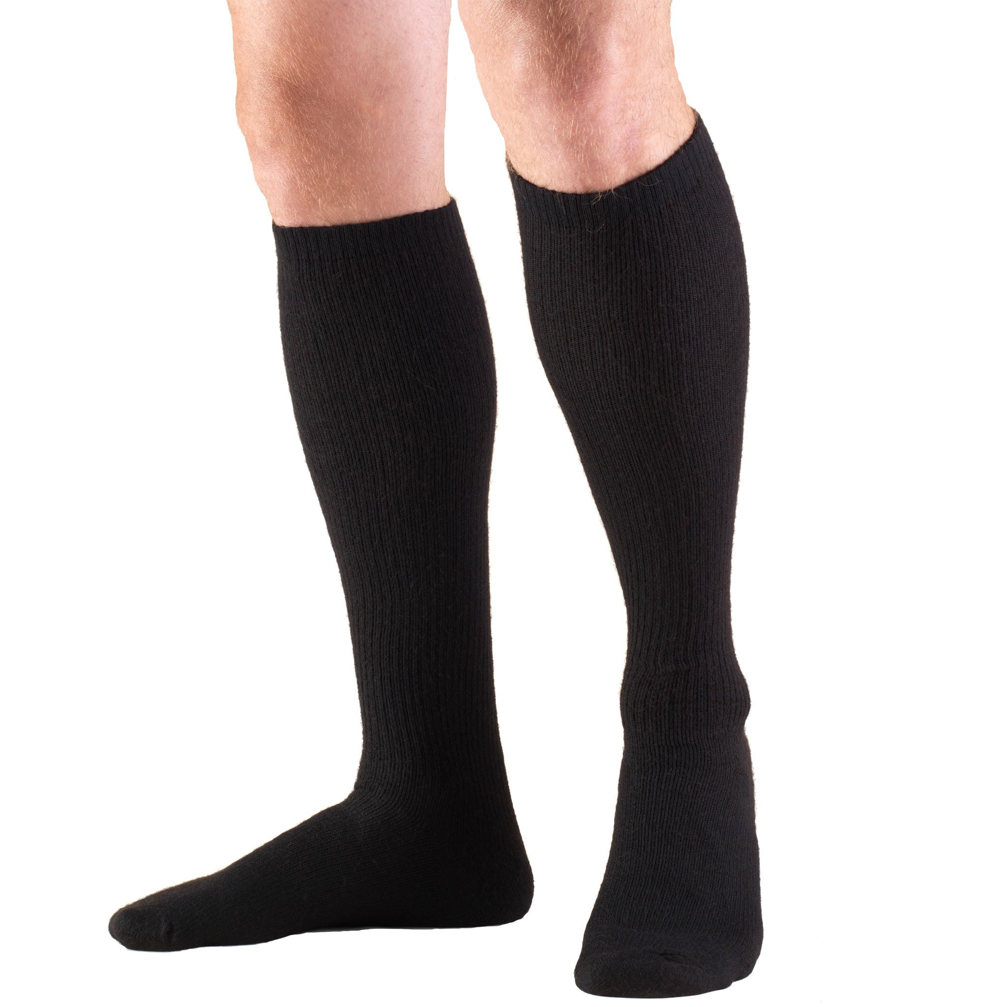 Trusoft Diabetic 8-15mmhg Knee-High Sock X-Small Men (3 1/2 - 5) Women (4 1/2 - 6 1/2) Black La