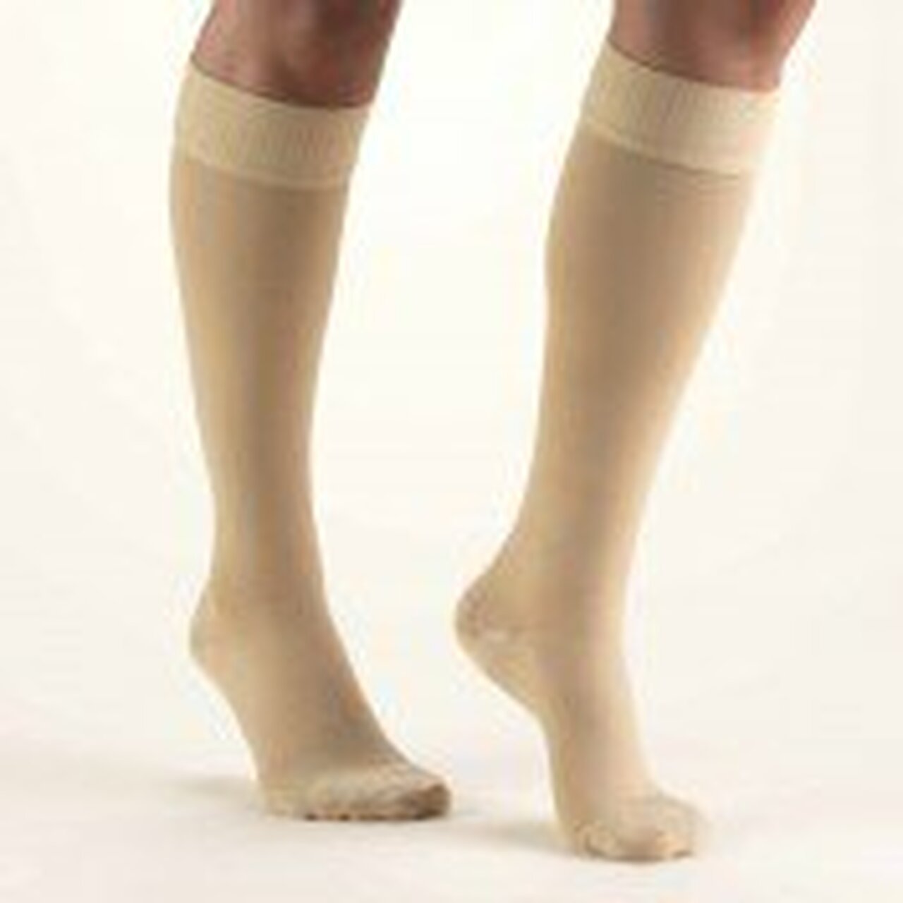 Truform Men'S 8-15mmhg Dress-Style Knee-High Large (10 1/2 - 12 Shoe) Tan Compression Sock Late