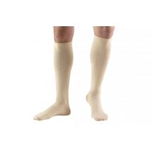 Truform Men'S 8-15mmhg Dress-Style Knee-High S (7 & Under Shoe) Tan Compression Sock Latex-Free