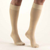 Truform Mens Dress Support Socks 15-20mm Knee High Tan Small