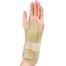 Otc Wrist Splint Cock-Up Maximum Support With Suede Finish Left Large (5.5-6.5") Latex-Free