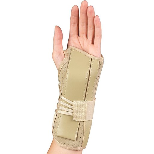 Otc Wrist Splint Cock-Up Maximum Support With Suede Finish Right Medium (5.5-6.5") Latex-Free