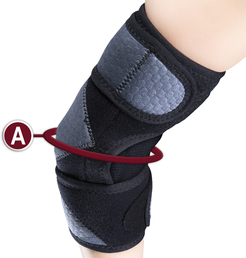 Otc Elbow Support Wrap, Minimum Support, Black, Medium (9.75-11")