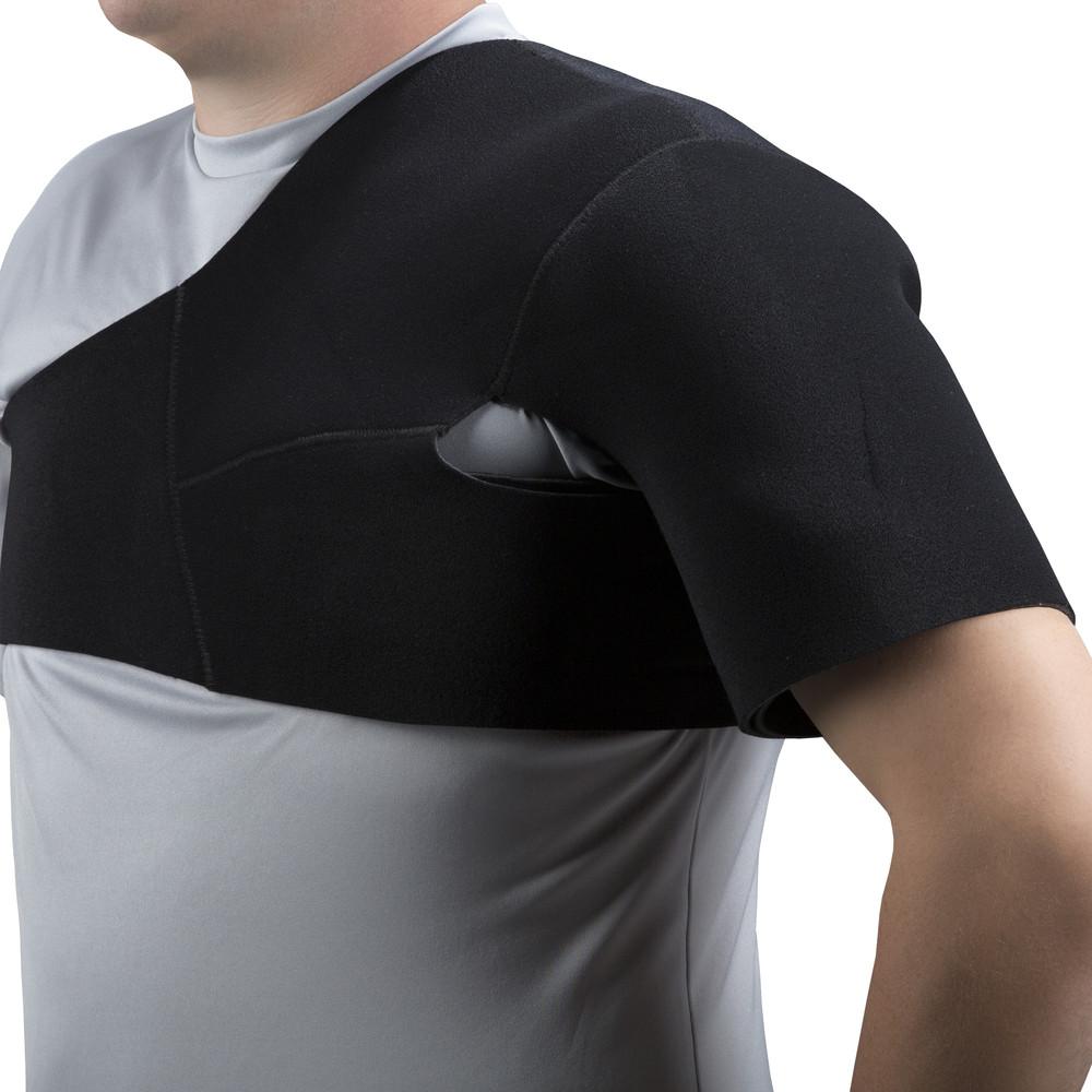 Otc Neoprene Medium Shoulder Support S (Up To 40") Black Adjustable 4-Way Stretch