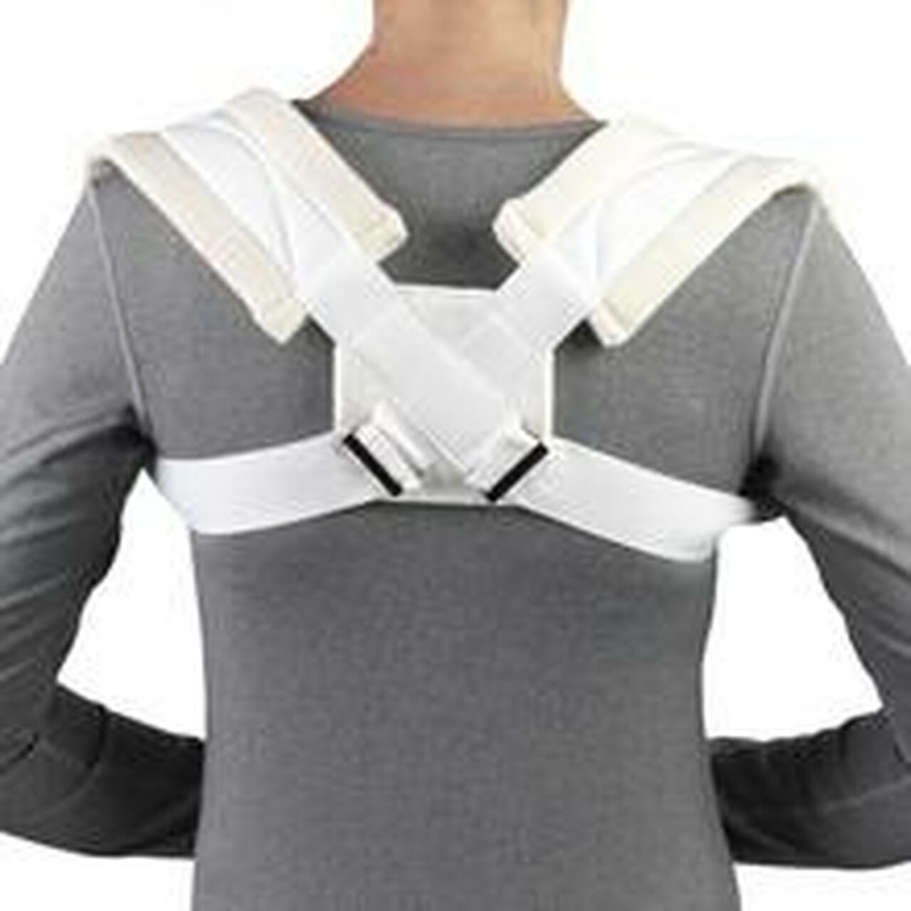 Otc Medium Clavicle Strap Xl (42-48") Figure 8 Design W/ Adjustable Tension White Latex-Free