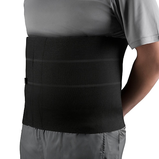 Otc Maximum Heavy Duty Four Panel Abdominal Binder 12" Black, X-Large (41-44")
