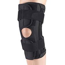Otc Orthotex Medium Knee Stabilizer Wrap W/ Spiral Stays Medium (16-18") Black Reversible