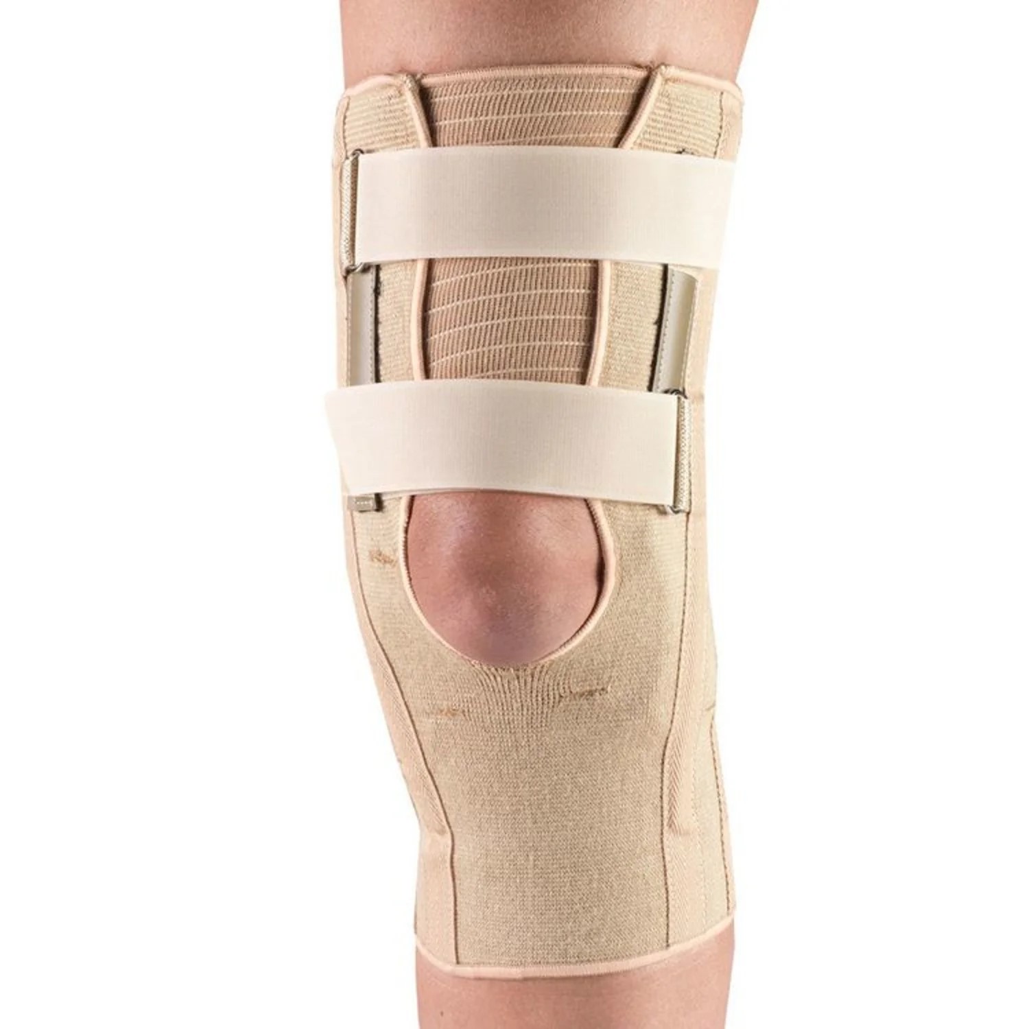 Otc Elastic Knee Support (Pressure Pads) Expansion Gusset, Beige, Xl
