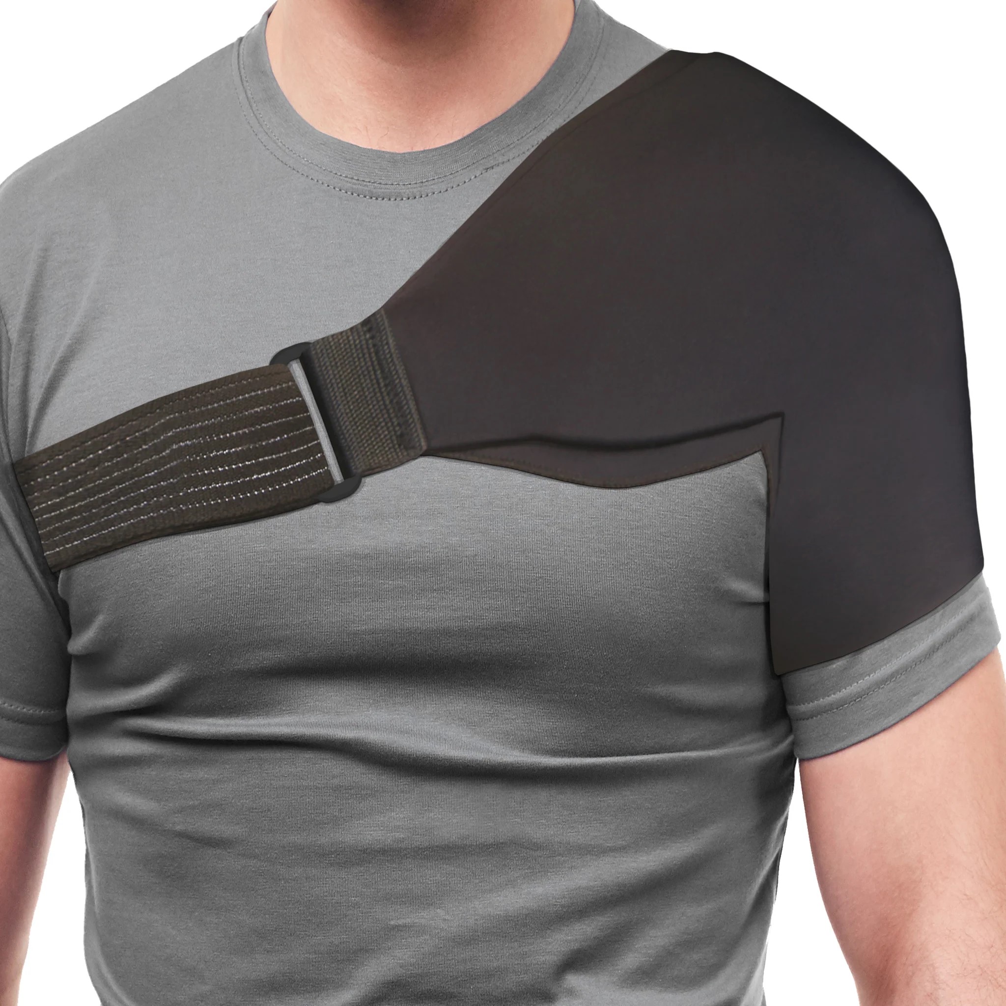 Otc Shoulder Gel Wrap, 360 Degree Hot/Cold Compress Coverage, Black, One Size
