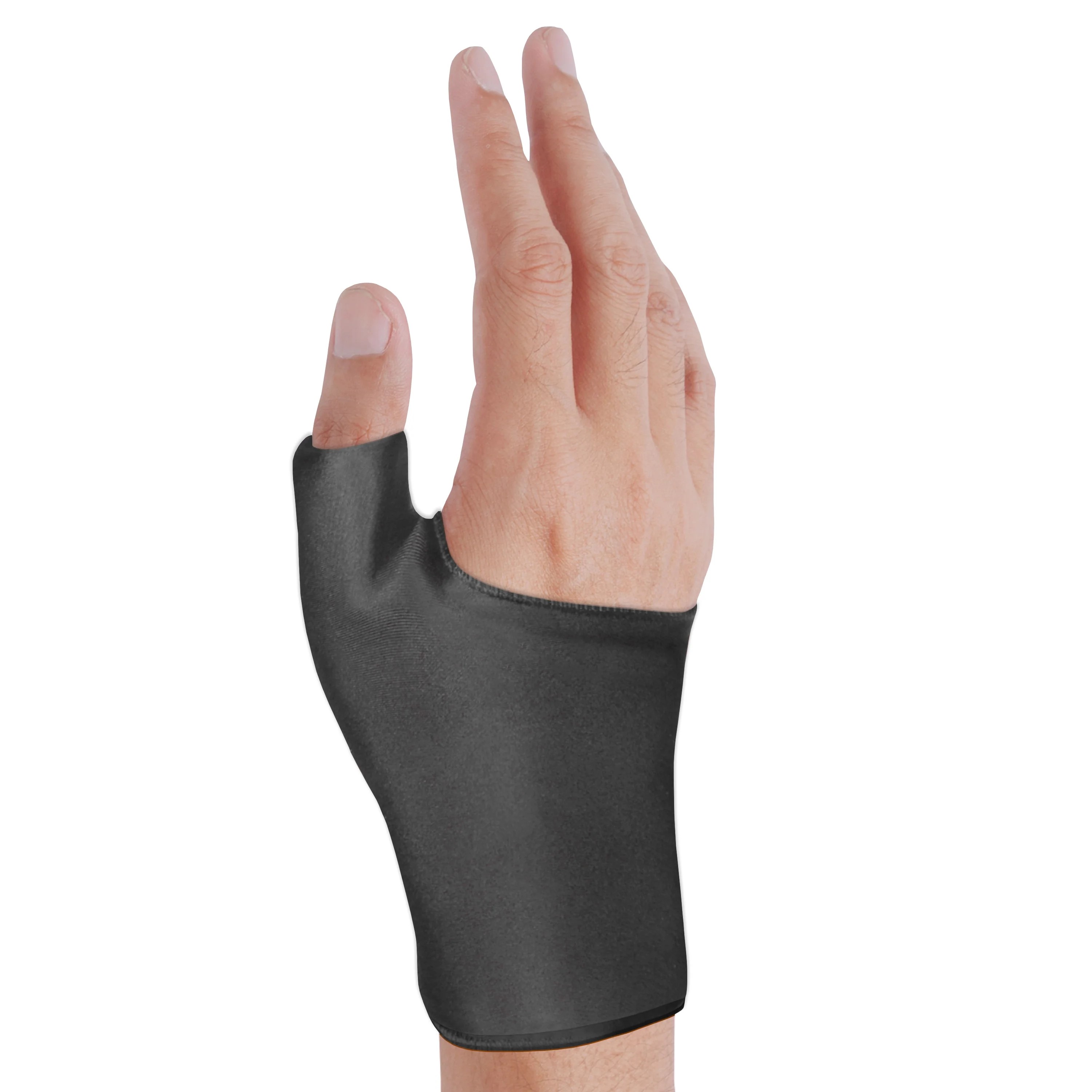 Otc Wrist/Thumb Gel Sleeve, 360 Degree Compress Coverage, Black One Size