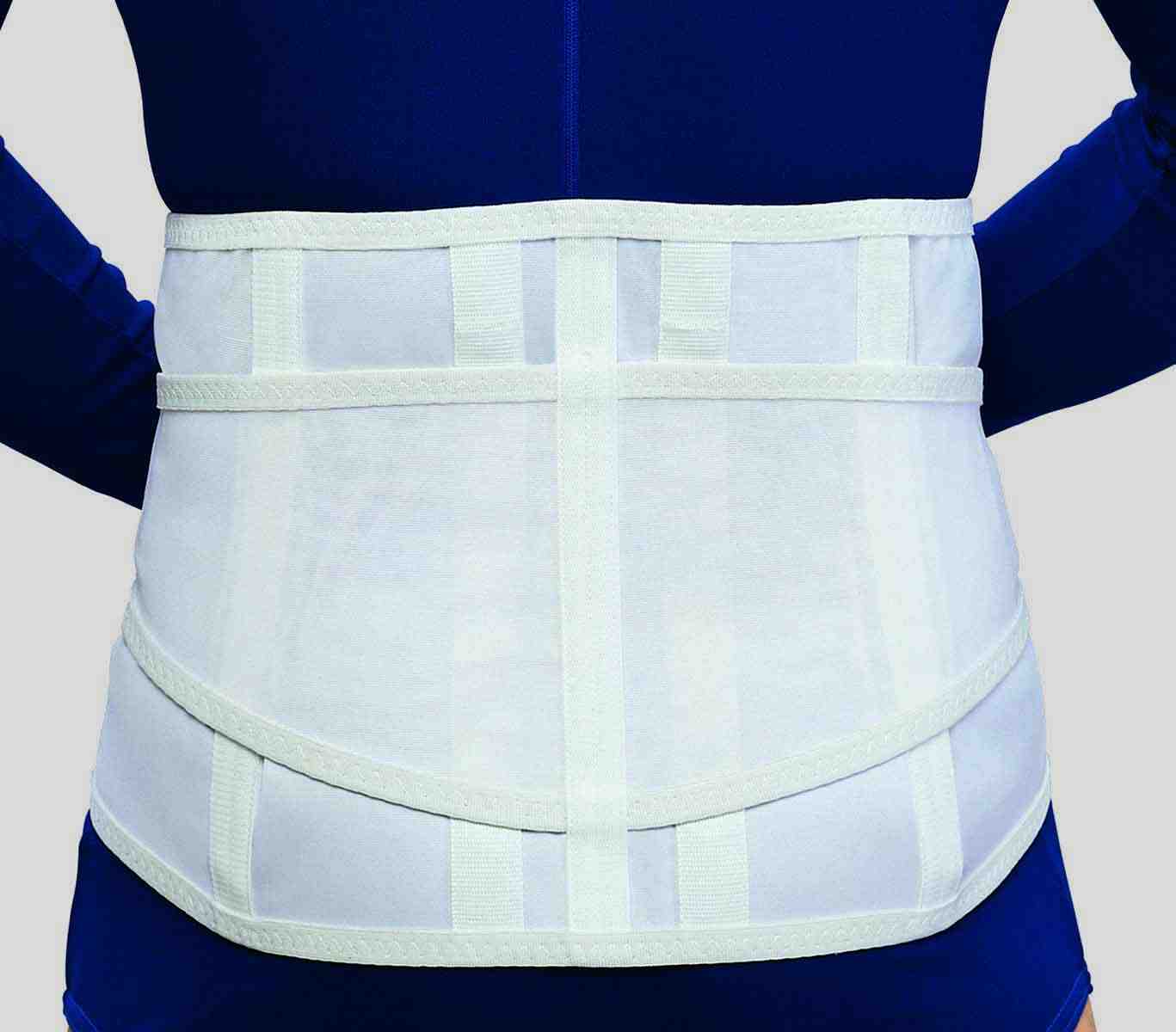 Otc Maximum Lightweight Lumbosacral Support Xl(44-50in) 7" Front/11" Back White Latex-Free