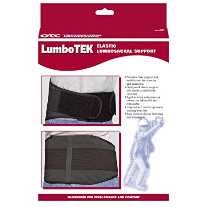 Lumbotek Lumbosacral Support 11in Black X-Large 38-47in