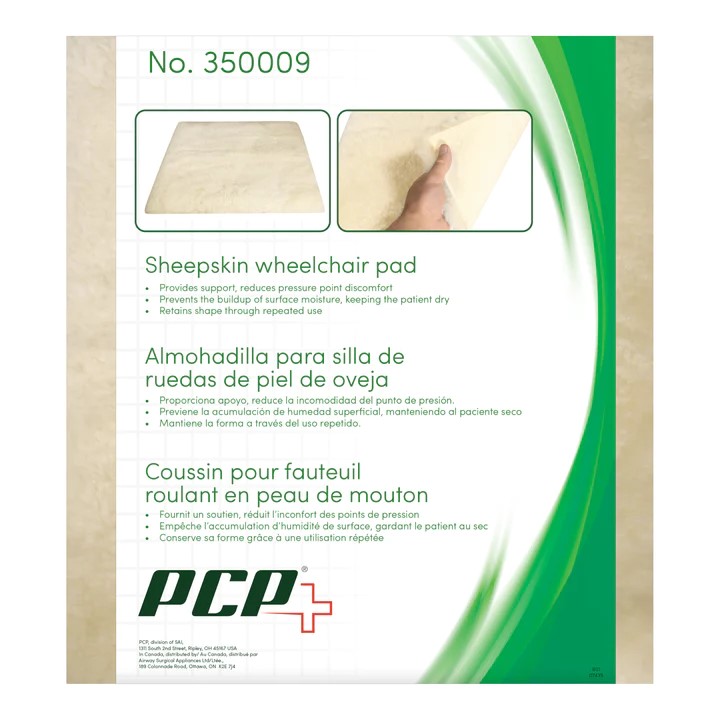 Sheepskin Wheelchair Pad, 18"X20" (46x51cm)