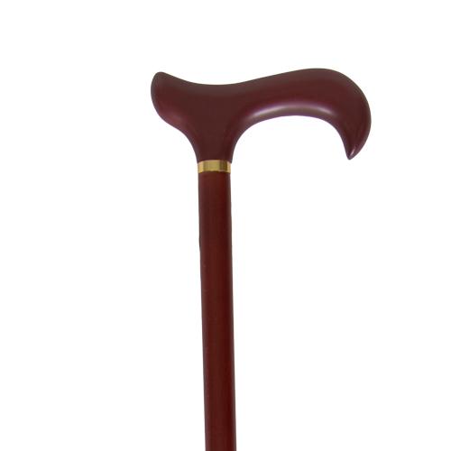 Ladies Wood Cane 36" Derby Handle, Rosewood Collar