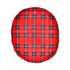Foam Ring Cushion Plaid 14in