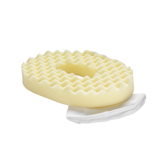 Convoluted Foam Ring Cushion With Removable White Cover