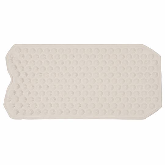 Pcp Bath Safety Mat (15 1/2 X 39 1/2") White Allergen-Free Mildew-Resistant Vinyl