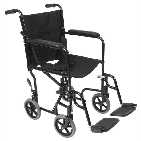 Transport Chair/Lightweight/Black 19in