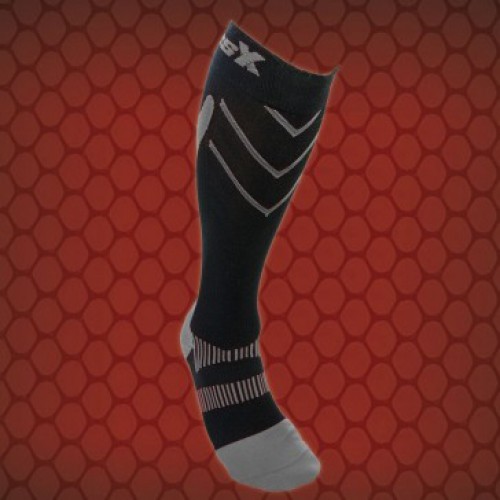 Champion Csx Sport Socks (11-13.5in) 15-20mm Silver/Black