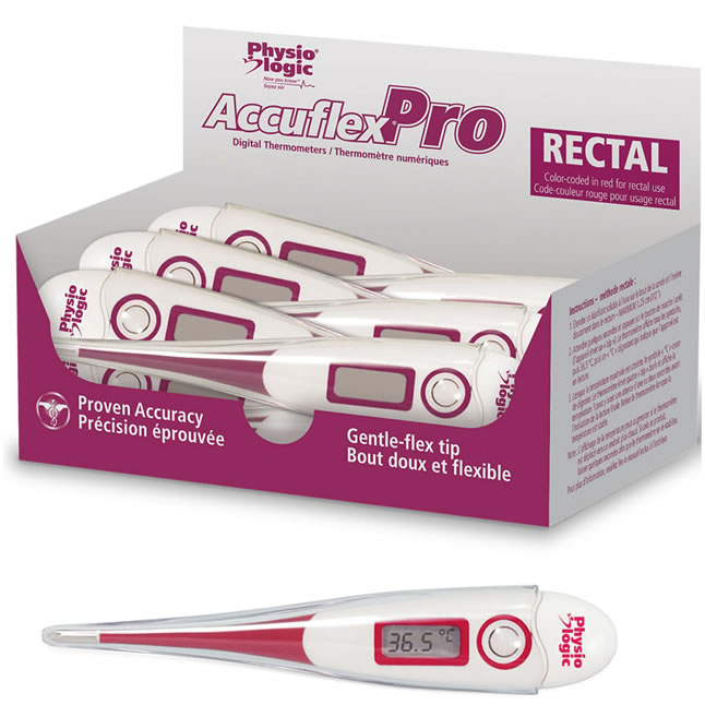 Accuflex Pro Digital Rectal Thermometer Red