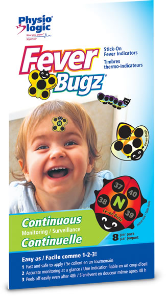 (Pk/8) Fever-Bugz Stick On Thermo-Indicators