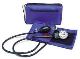 Color Pro Sphygmomanometer,Adult Royal Bleu Latex Free (10-16in) With Carry Case (Non-Returnabl