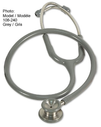 Stethoscope, Pediatric, Grey, Premier Elite