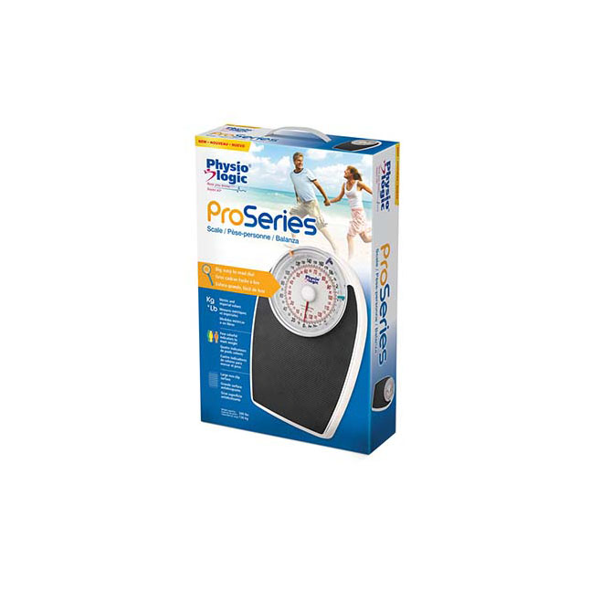 Physio Logic Proseries Scale White 300lbs Non-Slip Surface Lbs/Kg Tracks Up To 4 Users