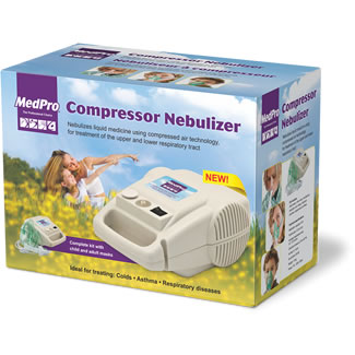 Medpro Compressor Nebulizer,Complete Kit With Child And Adult Masks