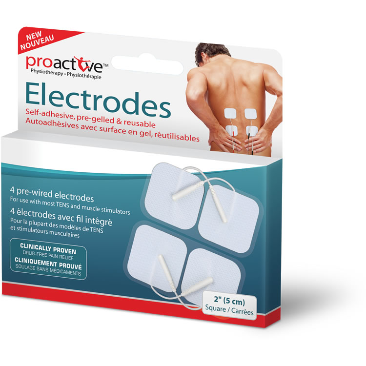 Proactive Self Adhesive Gel Electrodes 2" Square Reusable