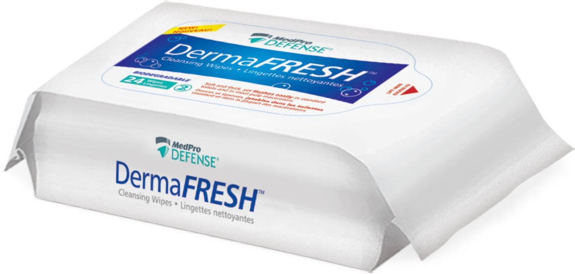 Dermafresh Flushable Wipes (9" X 12")