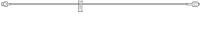 Set Anesthesia Bard With Green Stripe 72"L