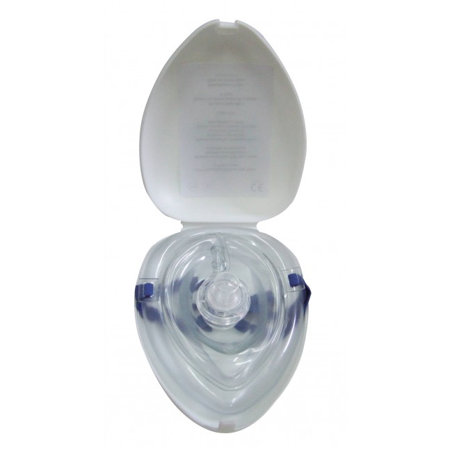 Cpr Pocket Mask W/ O2, Headstrap, One-Way Valve, Nitile Gloves